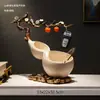 Ping An Xile cabaça decoração de armazenamento alto padrão luxo leve entrada sala de estar decoração de arte criativa armazenamento de chaves