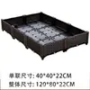 Caja personalizable, libremente combinable para cultivar verduras en el balcón con diseño de ratán, caja de plantación para el hogar, maceta para exteriores, caja para cultivar verduras