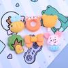 Oso de miel de dibujos animados nuevos accesorios de joyería de resina diy gel crema pinza para el cabello cuerda para el cabello zapatos con agujeros material hecho a mano