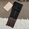 Leggings infantis outono e inverno novo fino fleece espessado versátil para usar fora meia com laço calças compridas quentes para crianças