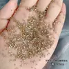 Rhinestones de Circonita Color Champán para Uñas, Mini Rhinestones Planos por Detrás, Decoraciones para Uñas, Rhinestones de Forma Irregular, Rhinestones Color Champán, Diamantes Mixtos para Uñas