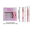 Popular juego de pegamento de comercio exterior: Tuoshanjing textura voluminosa y densa para crear cuencas de ojos profundas de tez mixta, pestañas postizas transfronterizas
