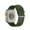 Adecuado para correas de Apple Watch, correas de Ultra Watch, correas de reloj deportivo S11, correas de silicona transpirables con agujeros tipo océano para Apple