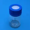 Tapa Azul Shuniu para Botella de Reactivos Gl45 Tapón Sellador de Silicona Tipo Tapón de Botella Tapa Azul de Botella con Abertura para Fermentación Tapón para Botella Anaeróbica
