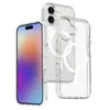 Capa Magnética Transparente para iPhone Aplicável em Fronteiras para Apple 17 Pro Max, Capa Protetora Anti-Queda com Air