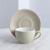 Juego de tazas de café con esmalte de color, taza y platillo de café de cerámica negra, estilo nórdico simple, para oficina y cafetería.