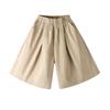 Pantalones Cargo Anchos para Niñas Verano 2025 Nuevo Estilo Pantalones Cortos para Mujeres Petites, Adelgazantes y Elegantes con Efecto de Caída, Pantalones tipo Falda Casual