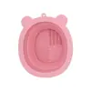 Uma variedade de tigela de lavagem dobrável de silicone para pincel de maquiagem, ovo de maquiagem, esponja de pó, almofada de limpeza, ferramentas de maquiagem, tigela de lavagem com gotas de água