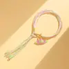 Pulseira de Alta Qualidade Estilo Zongzi 2026 Nova para o Festival do Barco-Dragão, Pulseira de Fio Colorido Estilo Xizang com Pingente de Paz, Corda de Mão Estilo Étnico