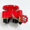 Adaptador de bomba de agua de doble puerto de conexión rápida de cobre para extinción de incendios al aire libre, interfaz de suministro de agua de aumento de presión, accesorios de tubería de extinción de incendios de ingeniería