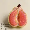 Acessórios de Resina Desenho Animado DIY Enfeites Cor Translúcida 3D Presilhas de Cabelo Yuzu Brinquedos de Comida em Miniatura Enfeites Ímãs de Geladeira Chaveiros