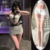 Lencería Sexy Coqueta Uniforme de Secretaria Puro Deseo qqny Conjunto de Falda Bodycon Pijama de Tentación para Mujer Dropshipping