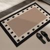 Alfombrilla Absorbente para Suelo de Baño, Alfombra de Baño, Alfombrilla Suave de Barro de Diatomeas Antideslizante de Goma, Felpudo para Inodoro, Felpudo para Lavabo