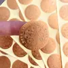 Adesivos Autoadesivos Personalizados de Pequena Produção em Ouro Fosco e Prata Fosca com Relevo, Etiquetas com Logotipo, Adesivos de Fechamento com Relevo 3D