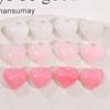 Cielo estrellado color glitter corazón de durazno torcido amor parche de resina carcasa de teléfono móvil horquilla aretes accesorios de joyería DIY venta al por mayor