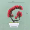 Simulação Bem-vindo Pinho Vaso Plástico Falso Flor Pavão Árvore Bonsai Fotografia Adereços Decoração Para Casa Simulação Planta Enfeites