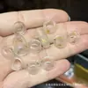Coleção de Cristal Branco Natural, Contas de Abóbora, Contas de Flor de Maracujá, Acessórios Artesanais, Pulseiras DIY Feitas à Mão, Joias da Moda