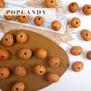 Acessórios para Joias DIY Contas de Caroço de Fruta Natural Pulseira de Contas Artesanal Acessórios para Colar Brincos Contas Soltas de Semente de Desejo