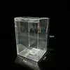 Em Estoque Caixa de Embalagem de PVC Caixa Plástica Retangular Dobrável Caixa PET de Alta Transparência Caixa de Armazenamento à Prova de Poeira para Figuras de Chá Personalizado