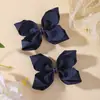 Set de pasadores de pelo de flor de burbuja de color liso de venta caliente transfronterizo, pasador lateral simple para niñas, accesorio para el pelo para flequillo y mechones 5693