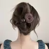 Pinza para el Cabello de Flor de Rosa Seca para Mujer, Estilo de Alta Gama, Nuevo Pinza Grande 2026, Pinza de Tiburón para Recoger la Mitad del Cabello