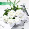 Rosa Simulada Decoraciones para Sala de Estar Mesa de Comedor Arreglos Florales para el Hogar Decoraciones Día de San Valentín Rosa de Terciopelo Decoración para el Hogar