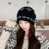 Nuevo Suéter Delgado Estilo Retro Japonés Otoño/Invierno Gorro Holgado para Adelgazar la Cara Protección contra el Frío Gorro de Punto Protección para los Oídos Cálido Gorro para el Frío