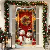 Nuevas Decoraciones Navideñas Transfronterizas, Tela de Fondo para Fotografía al Aire Libre, Suministros para Decoración de Pancartas de Año Nuevo, Tela Colgante Personalizada