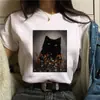 Nueva Camiseta de Manga Corta para Mujer Murciélago Ropa Abstracta Camiseta Tshir