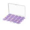 Paquete de 20 Tapones para Dormir de Silicona Azul para Niños, Antirruido, Impermeables para Natación, Tapones de Silicona en Caja Cuadrada