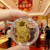 Shuibei Mismo Estilo Oro Puro 999 Pegatina de Teléfono de Oro 2mg Tesoro Pequeño Regalo para Atraer Riqueza Pegatina de Tarjeta de Oro Venta al por Mayor