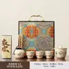 Set de Té Portátil de Viaje del Monje Volador de Dunhuang Cultural y Creativo, Evento Anual de Negocios de Empresa, Hotel de Lujo, Souvenir de Banco