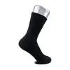 Calcetines de media pantorrilla para hombre, casuales versátiles de color liso, transpirables, absorbentes de sudor, antideslizantes con base de toalla, calcetines deportivos cortos y largos