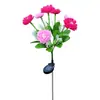 Luces Solares para Suelo de Flor de Loto para Jardín, Luces de Atmósfera de Flores Rojas, Rosas, Amarillas y Moradas, Luces Impermeables para Césped al Aire Libre, Venta Directa del Fabricante