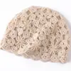 Gorro Grueso para Clima Frío con un Diseño Elegante, Presenta un Patrón de Flor de Ciruelo y Cachemira, Adecuado para Otoño e Invierno, con Tacto Tejido, Pequeño de Comercio Exterior