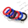Llavero Anillo de Bobina Telefónica Pulsera Colgante para Baño Hotel Piscina Llavero Anillo Telescópico Hebilla Anillo de Teléfono
