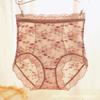Cintura alta mulheres cueca barriga contraindo quadril levantando renda sexy respirável virilha macia cuecas sem costura