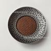Posavasos de Aleación Martillada China con Esterilla de Ratán, Posavasos Retro de Ratán con Loto, Posavasos Aislante, Accesorios para Set de Té Kung Fu