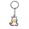 Llavero de Unicornio PVC Goma Suave Llavero Regalo de Graduación Pequeño Regalo Accesorios para Llaveros Colgante para Llavero