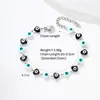 Pulsera Transfronteriza Ojo de Demonio Cruzado Europeo Americano de Oriente Medio Acero Inoxidable Moda Ojo de Aceite Goteante Joyería Personalizada Unisex