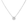 Collar Coreano Redondo de Circonita para Mujer, Estilo Veraniego Ins, Accesorio de Moda, Cadena Versátil de Clavícula de Nicho, Colgante Geométrico