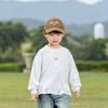 Wind Valley 2025 Primavera Novas Roupas Infantis Estilo Coreano Distintivo Buraco Camiseta para Meninos All-match Bonito Base Camisa