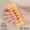 Zhengxiang Pegatinas para Uñas de Polvo de Cebolla con Purpurina Transfronterizas Impermeables Película de Esmalte para Uñas Francesas Degradado Pegatinas Adhesivas para Uñas Europeas y Americanas Hechas a Medida