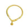 Pulsera Seiko campana de palacio antiguo para mujer chapada en oro pulsera retro literaria latón chapado en oro joyería antigua al por mayor