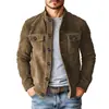 Dropshipping transfronterizo de Amazon y AliExpress nueva chaqueta casual para hombre de estilo europeo y americano, nueva chaqueta de gamuza sintética