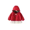 Abrigo para Niña Nuevo Estilo Otoño Moda Ropa de Otoño para Bebé Ropa Casual Infantil Top de Encaje Estilo Primavera y Otoño
