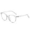 Nuevos Armazones de Gafas de Moda de Estilo Coreano Superventas Transfronterizos, Gafas Personalizadas sin Graduación, Gafas de Montura Retro de Color Jalea Transparente con un Estilo Nacional