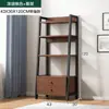 Prateleira Estante em Camadas Gabinete de Exibição para Sala de Estar Prateleira de Armazenamento Prateleira de Armazenamento Multicamadas Estante de Livros de Chão Escritório