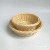 Canasta de Bocadillos Canasta de Frutas Creativa Plástico Imitación Ratán Tejido Plato de Frutas Cesta Tejida para el Hogar Ktv Plato de Semillas de Melón Canasta de Frutas Secas