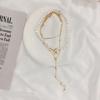 Collar de Perlas Multicapa Estilo Barroco Europeo y Americano Choker Hip-Hop Ins Cadena para Clavícula de Doble Capa Accesorio de Moda para Mujeres